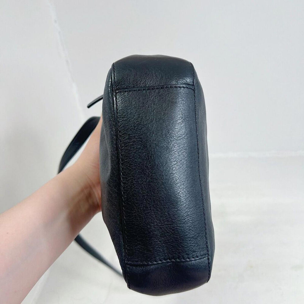 Kate Spade Chrystie Street Isla Bag Black Leather Crossbody Bag Purse
