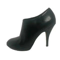 Via Spiga Stiletto Black Leather Heels Stilettos Pumps Boots Women's Size 7