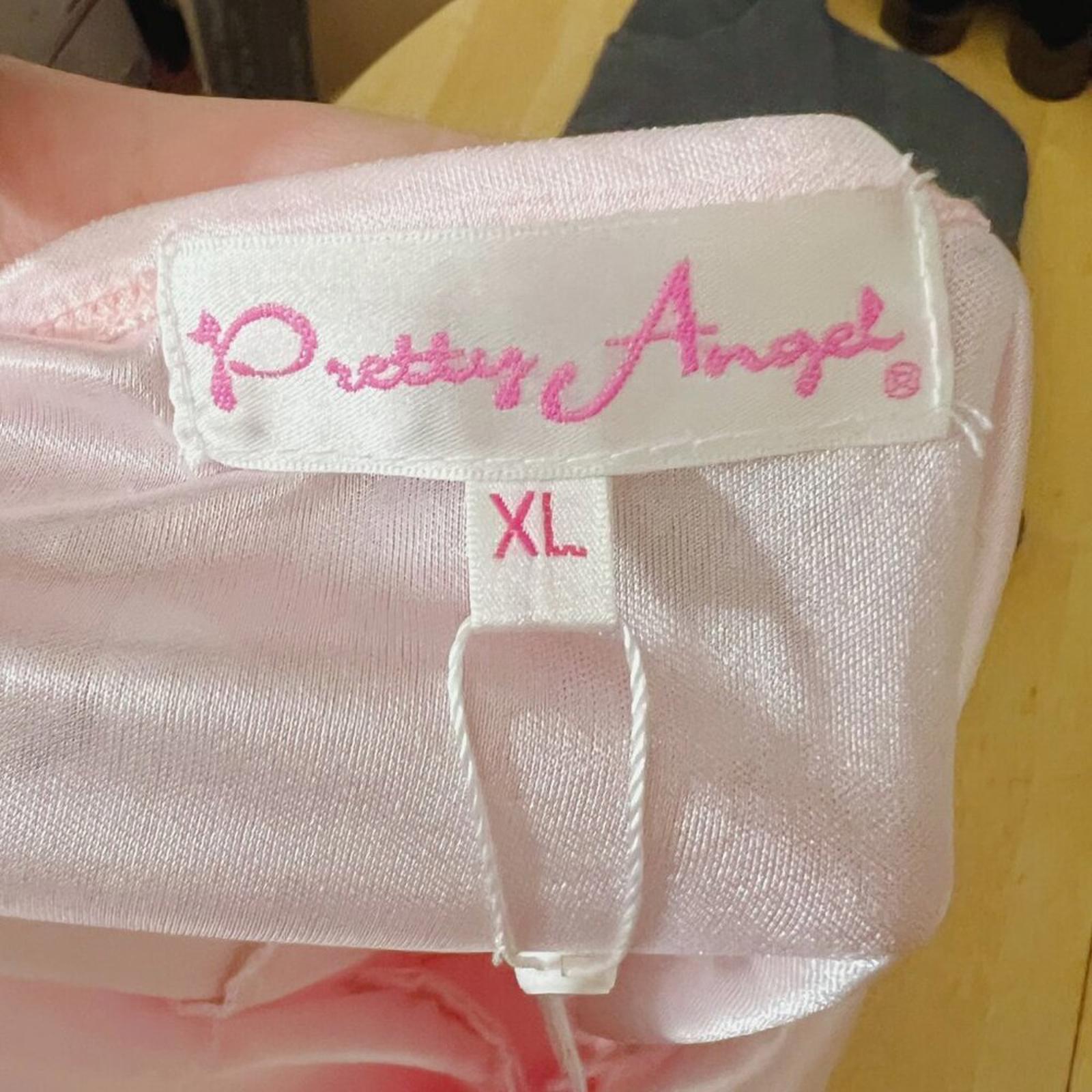 NWT Pretty Angel Ballerina Pink Satin Slip Dress Coquette Women's Size XL